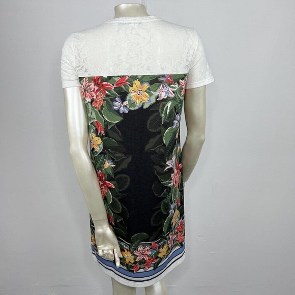 Desigual Dress Medium Floral Print T-Shirt Shift Pullover Short Sleeve - Picture 6 of 10